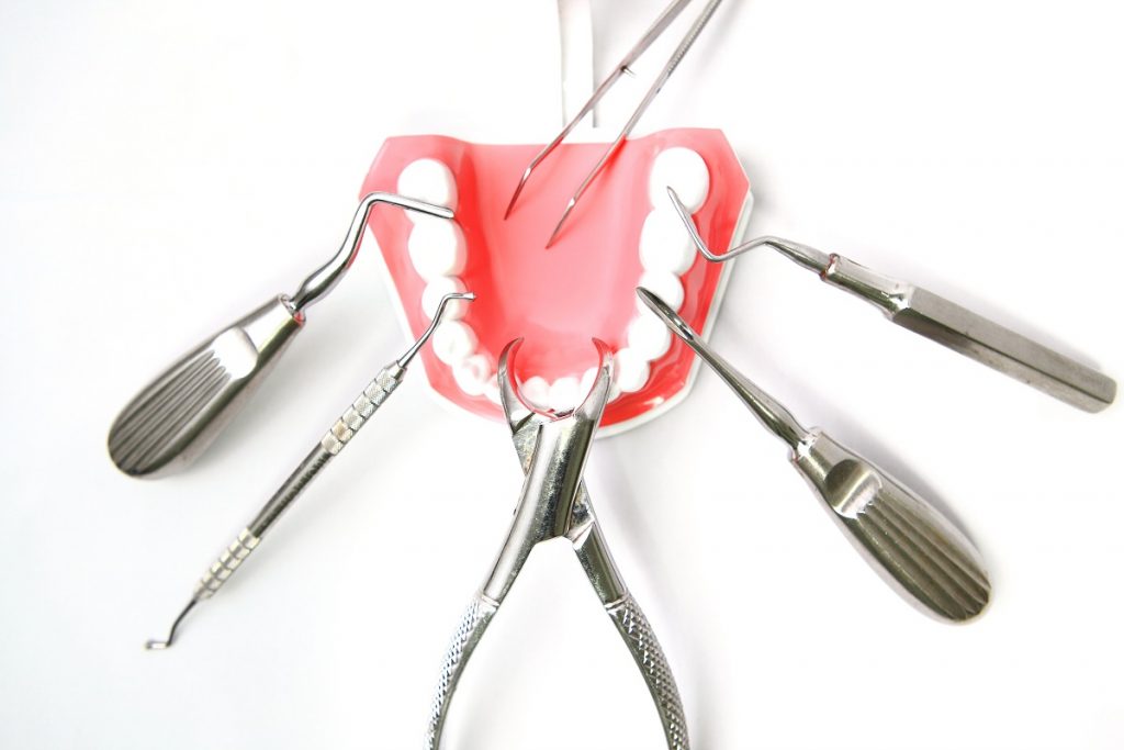 Dental teeth model and dental tools
