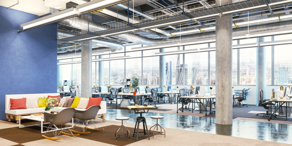 industrial office with great open space